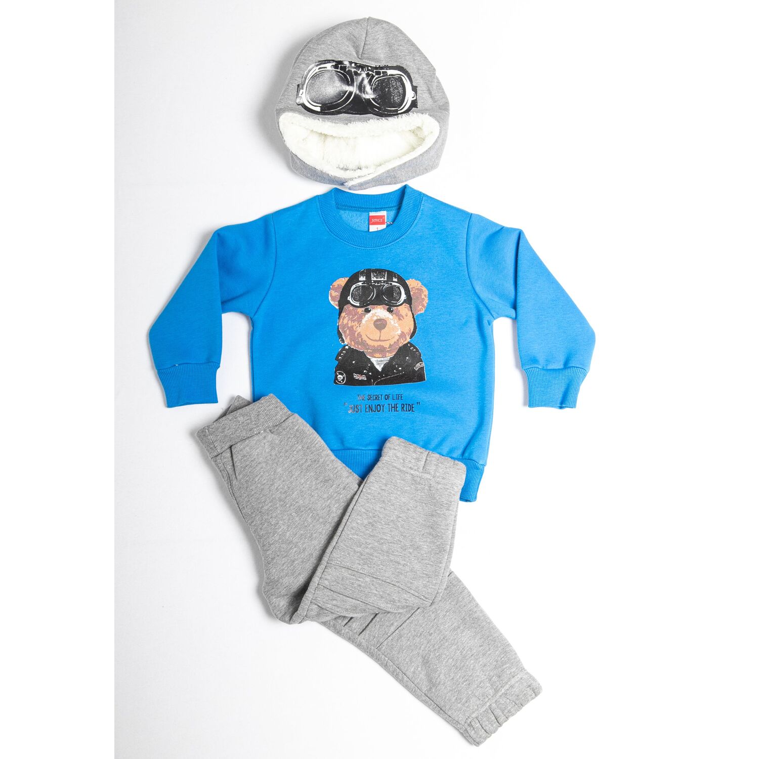 Tracksuit for a boy with a hat by Segreto fashion Tracksuit for a boy with a hat by Segreto fashion