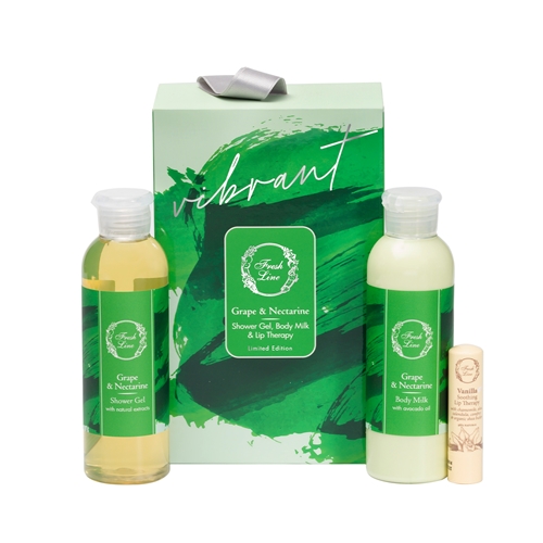 GRAPE & NECTARINE Limited Edition Body & Lip Care Set 3pcs.. by Events Boutique - Decorations and gifts