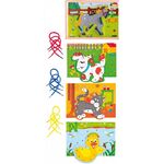 Sew the outline of the Animals with a String by Wonder 4 Kids