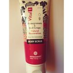 Scrub σώματος με εκχυλίσματα ροδιού & κόκκινου σταφυλιού 200ml by By Elisabeth Hand made