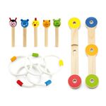 Target wooden toy with rings on animals by Wonder 4 Kids