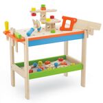 PinToy Ξύλινος πάγκος μαραγκού με εργαλεία by Wonder 4 Kids