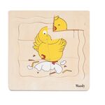 Puzzle on the board ´´Hen development´´ by Wonder 4 Kids