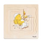 Puzzle on the board ´´Hen development´´ by Wonder 4 Kids
