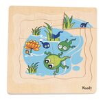 Puzzle on the board "Development of a frog" by Wonder 4 Kids