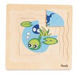 Puzzle on the board "Development of a frog" by Wonder 4 Kids