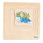 Puzzle on the board "Development of a frog" by Wonder 4 Kids