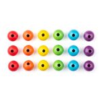 Μεγάλες Ξύλινες Χάντρες 3cm - 60 Τεμάχια by Wonder 4 Kids