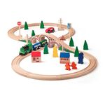 Wooden Assembled Railway - 40 pieces by Wonder 4 Kids