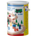 Wooden Assembled Railway - 40 pieces by Wonder 4 Kids