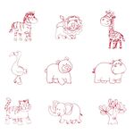 Stamps "Exotic Animals" by Wonder 4 Kids