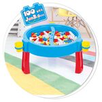 2 σε 1 Στρογγυλό Τραπέζι με 100 τουβλάκια by Wonder 4 Kids