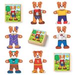 Ξύλινο σετ έξι παζλ by Wonder 4 Kids