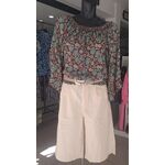 Παντελόνι βερμούδα σε λινό και βαμβάκι. by COVER ME