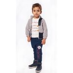 Σετ για αγορι 3 τεμαχια ζακετα μπλουζα και παντελονι "Hashtag" by Segreto fashion