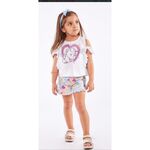 ΣΕΤ μπλούζα ΜΟΝΟΚΕΡΟΣ και εμπριμέ σορτς by Segreto fashion