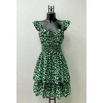 Animal print dress with ruffles. by COVER ME