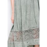 Βαμβακερό μίντι φόρεμα με κοντό μανίκι και δαντέλα by COVER ME