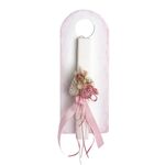 Πασχαλινή λαμπάδα με λουλούδια - Ρόζ by Events Boutique - Decorations and gifts