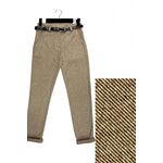 Beige pants with thin stripes by COVER ME