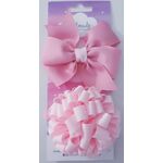 Χειροποίητα φιογκακια για μαλλια  με λάστιχο και κλιπ by Handmade by Joanna Fili