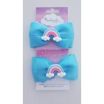 Χειροποίητα φιογκακια για μαλλια  με λάστιχο και κλιπ by Handmade by Joanna Fili