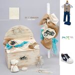 Ολοκληρωμένο πακέτο βάπτισης για αγόρι με θεμα μοτοσυκλέτα by Το μωρό