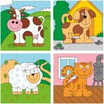 Animal puzzle with cubes by Wonder 4 Kids