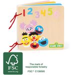 SESAME STREET Numbers & Colours Wooden Book by Wonder 4 Kids