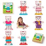 Wooden Set of six Puzzles by Wonder 4 Kids