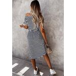 Ριγέ βαμβακερό φόρεμα by COVER ME