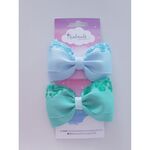 Χειροποίητα φιογκακια για μαλλια  με κλιπ by Handmade by Joanna Fili