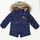 Μπουφάν μπλε σκούρο με κουκούλα by Το μωρό