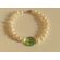 bracelet with natural pearls and crystal by By Elisabeth Hand made