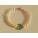 bracelet with natural pearls and crystal by By Elisabeth Hand made