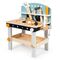 Wooden Workbench with Tools by Wonder 4 Kids